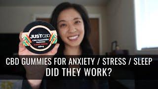 JUSTCBD GUMMIES REVIEW (FOR ANXIETY / STRESS / SLEEP)