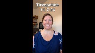 Tirzepatide Weight-Loss Journey: 11.7.24 Shot Day